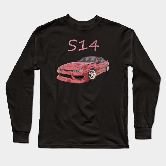 JDM s14 Long Sleeve T-Shirt by iConicMachines